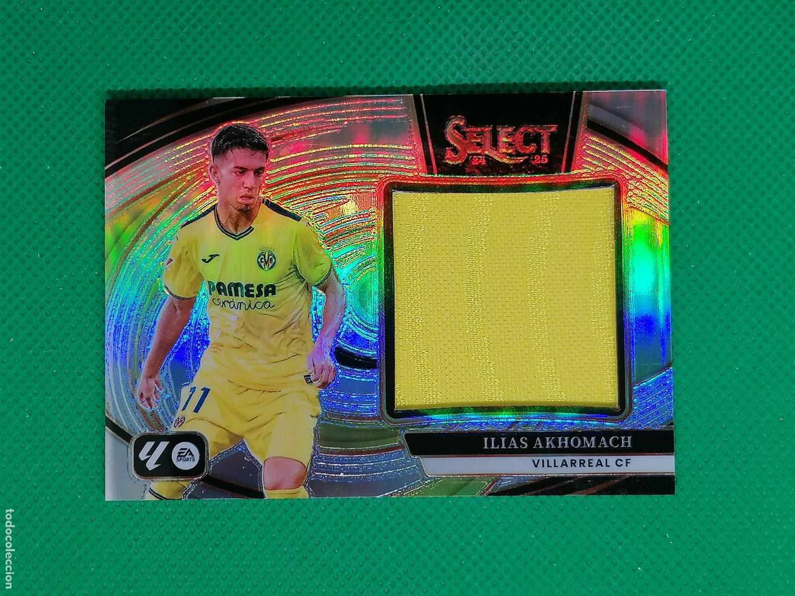 Cromos de f&uacute;tbol: ILIAS AKHOMACH VILLARREAL PARCHE PATCH ⚽ PANINI PRIZM SELECT LA LIGA 2023 2024 23 24 ⚽