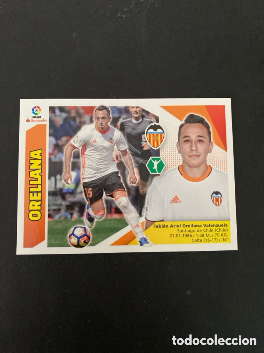 Cromos de f&uacute;tbol: Cromo liga 17/18 Valencia CF N* 14