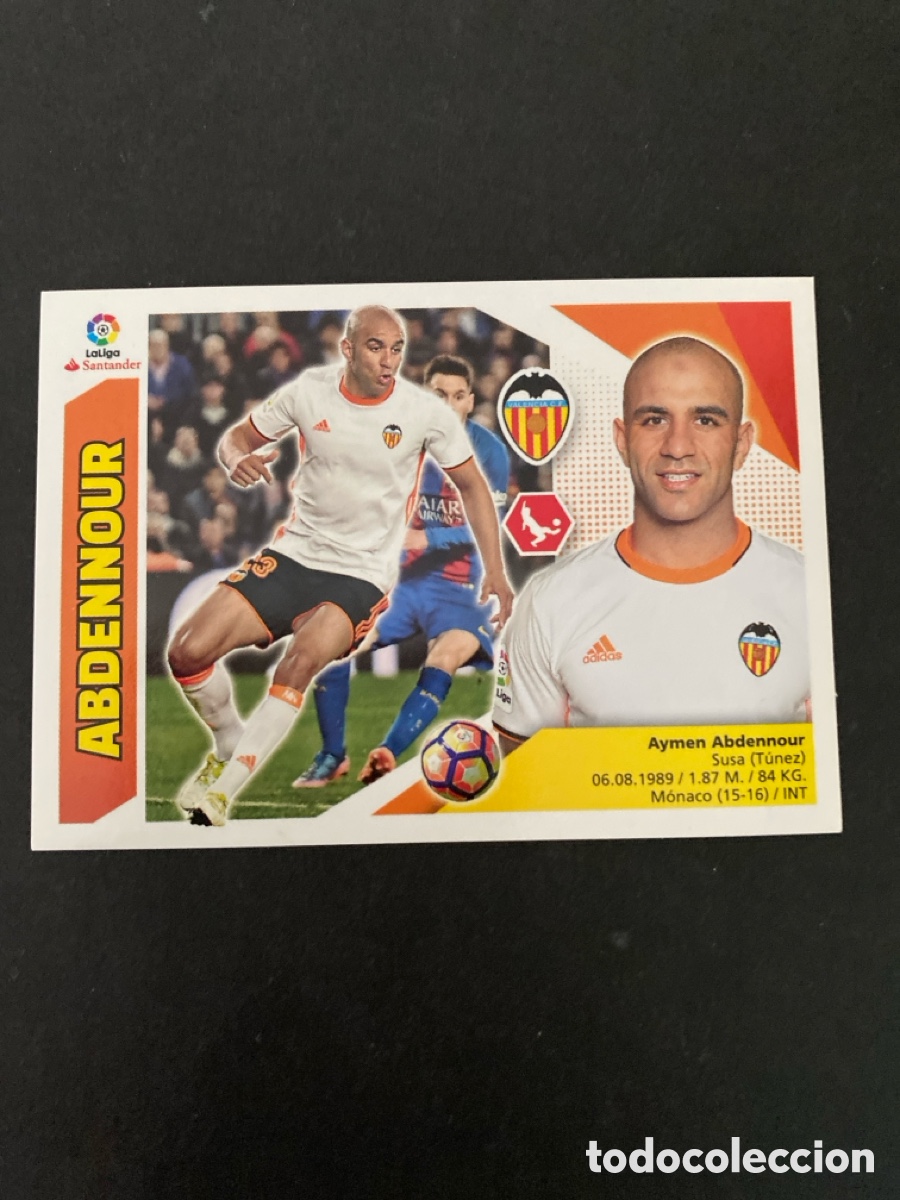 Cromos de f&uacute;tbol: Cromo liga 17/19 Valencia CF N* 6A