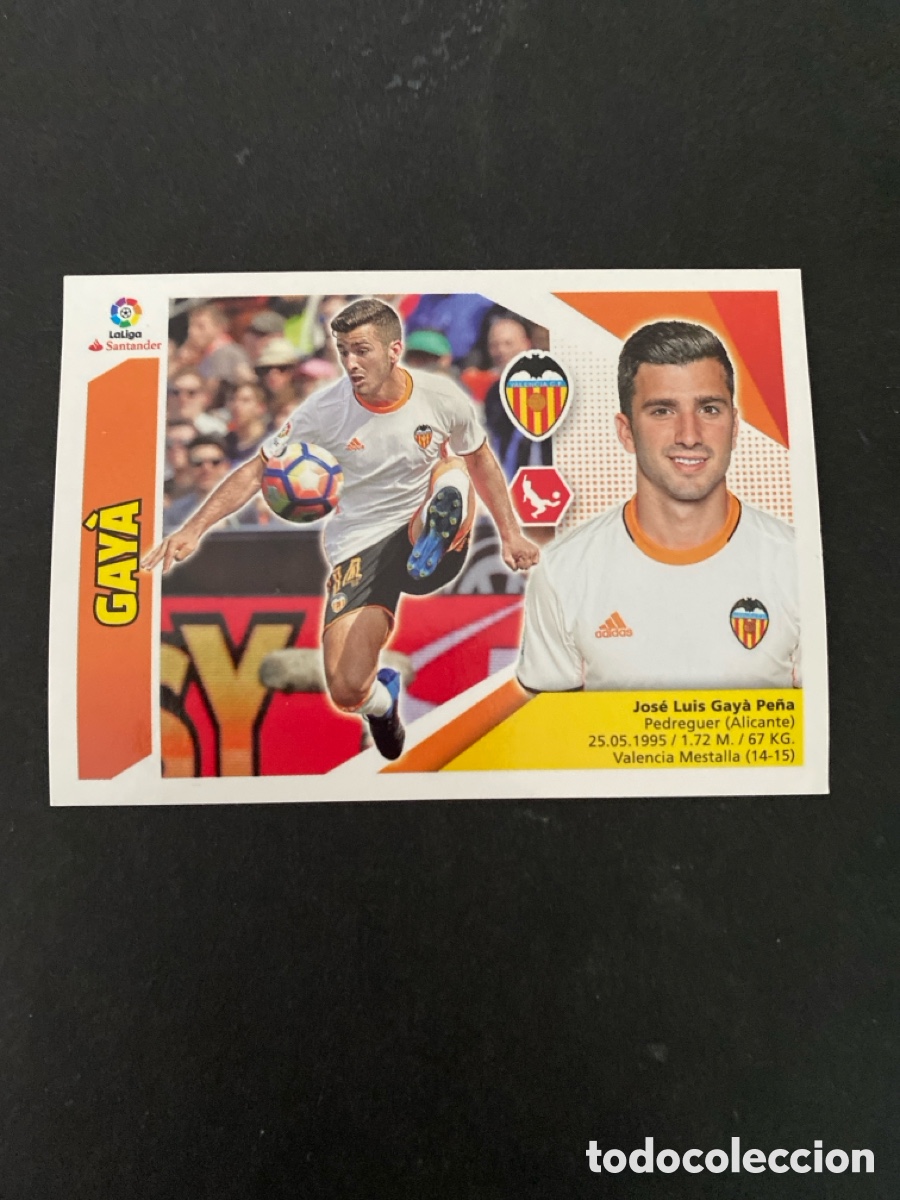Cromos de f&uacute;tbol: Cromo liga 17/18 Valencia CF N* 7