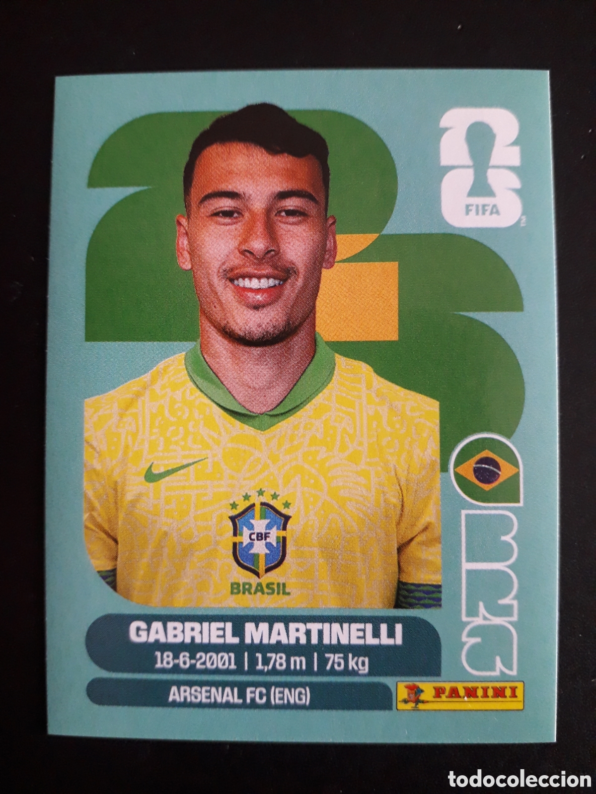 Cromos de f&uacute;tbol: GABRIEL MARTINELLI BRASIL BRA 18 MUNDIAL F&Uacute;TBOL 2026 FIFA WORLD CUP PANINI SIN PEG PEDIDO M&Iacute;NIMO 3&euro;