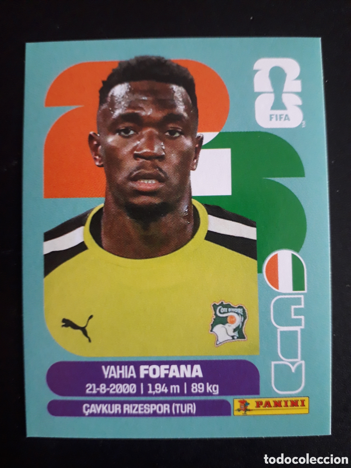 Cromos de f&uacute;tbol: FOFANA COSTA DE MARFIL CIV 2 MUNDIAL F&Uacute;TBOL 2026 FIFA WORLD CUP PANINI SIN PEGAR PEDIDO M&Iacute;NIMO 3&euro;