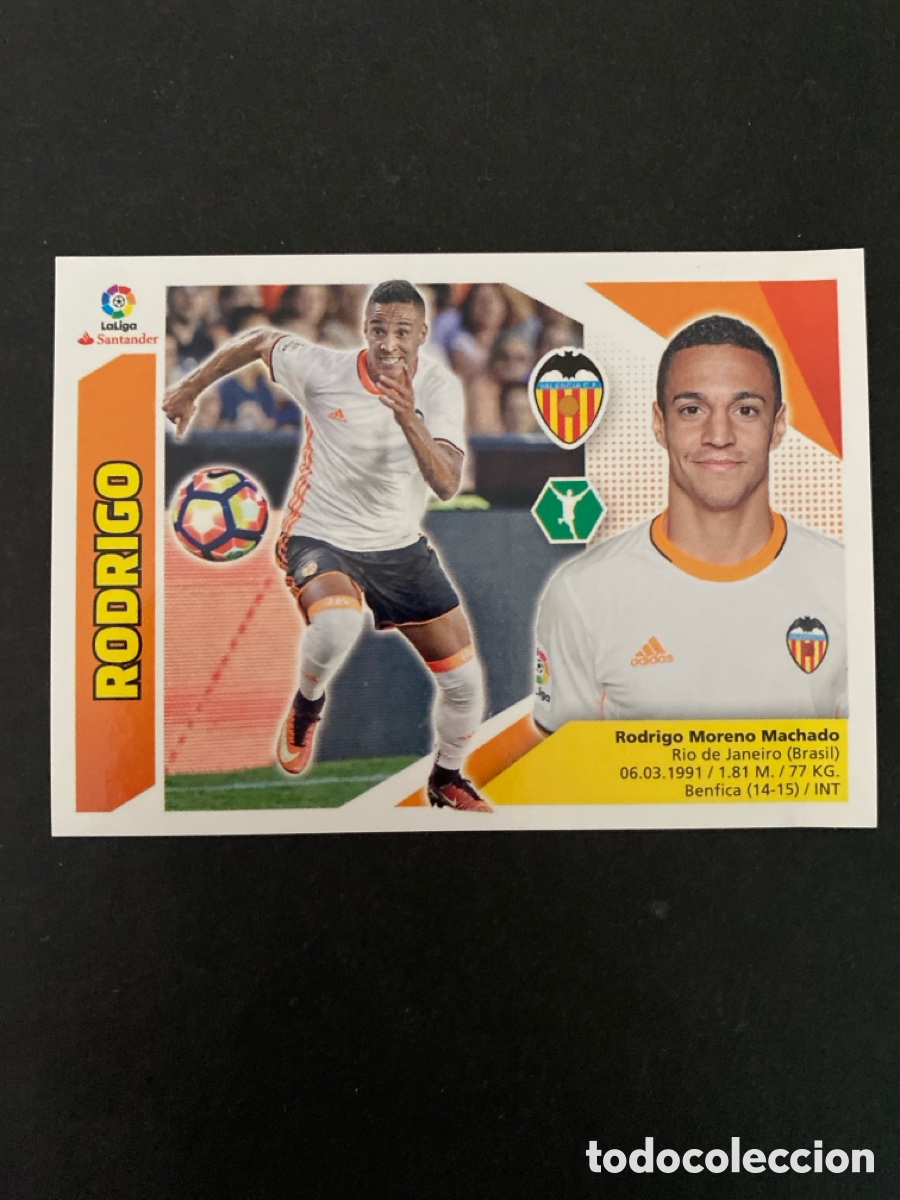 Cromos de f&uacute;tbol: Cromo liga 17/18 Valencia CF N* 15