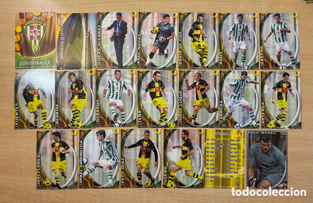 Cromos de f&uacute;tbol: 20 cromos C&oacute;rdoba CF Mundicromo 2011 Segunda Divisi&oacute;n