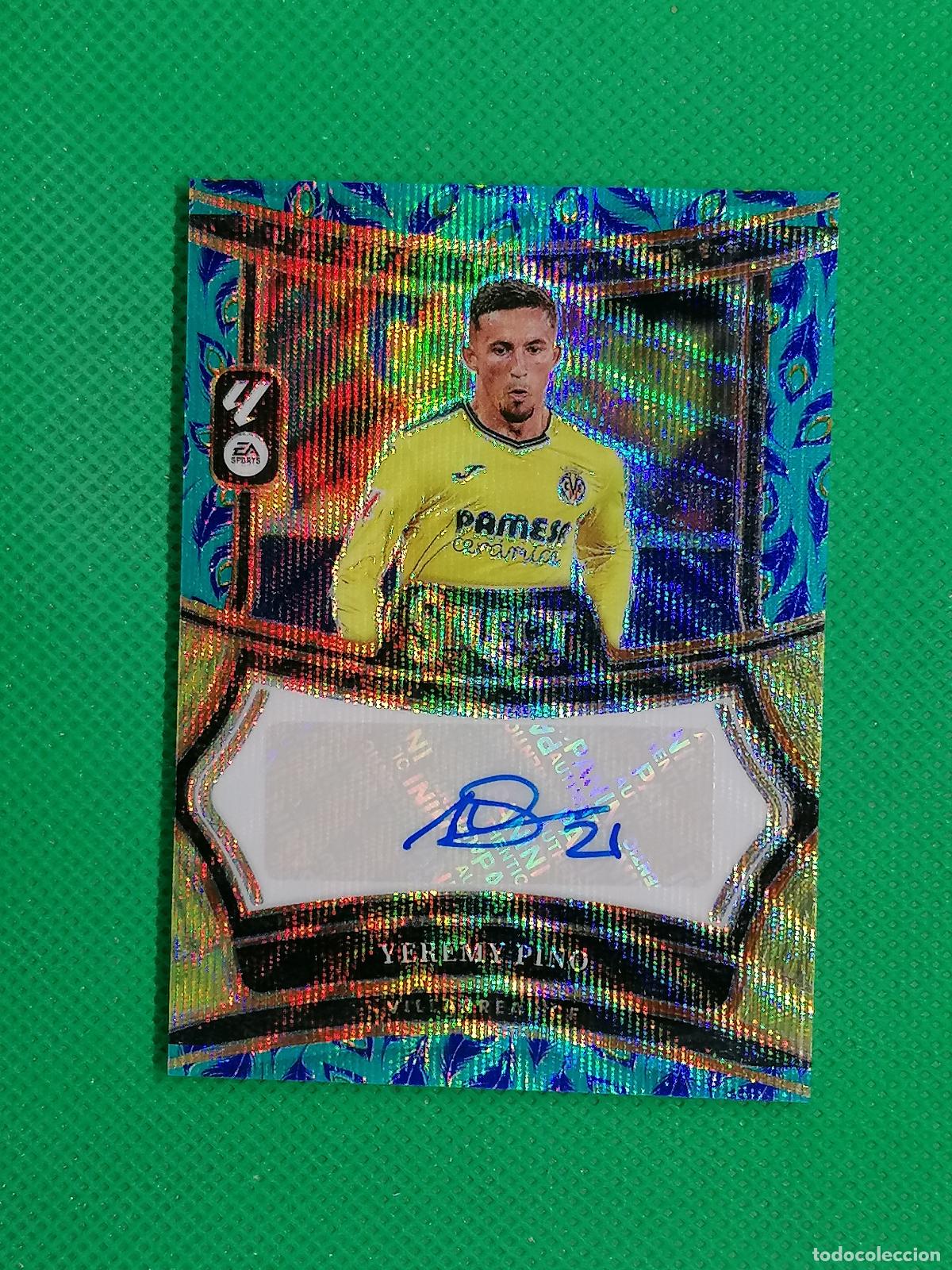 Cromos de f&uacute;tbol: YEREMY PINO VILLARREAL AUTO FIRMA AUTOGRAFO PARALELA ⚽ PANINI PRIZM SELECT LA LIGA 2024 2025 24 25 ⚽