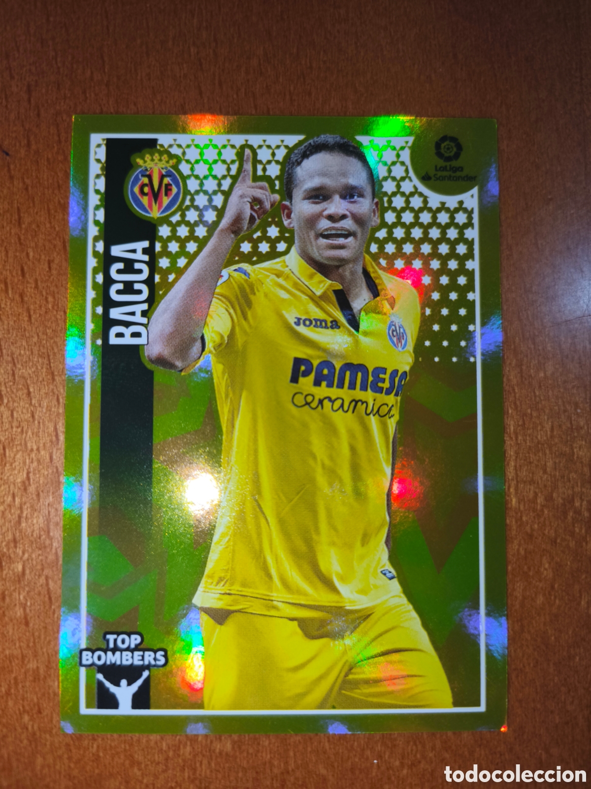 Cromos de f&uacute;tbol: Bacca top bombers n&deg;3 liga este 18/19 Villarreal
