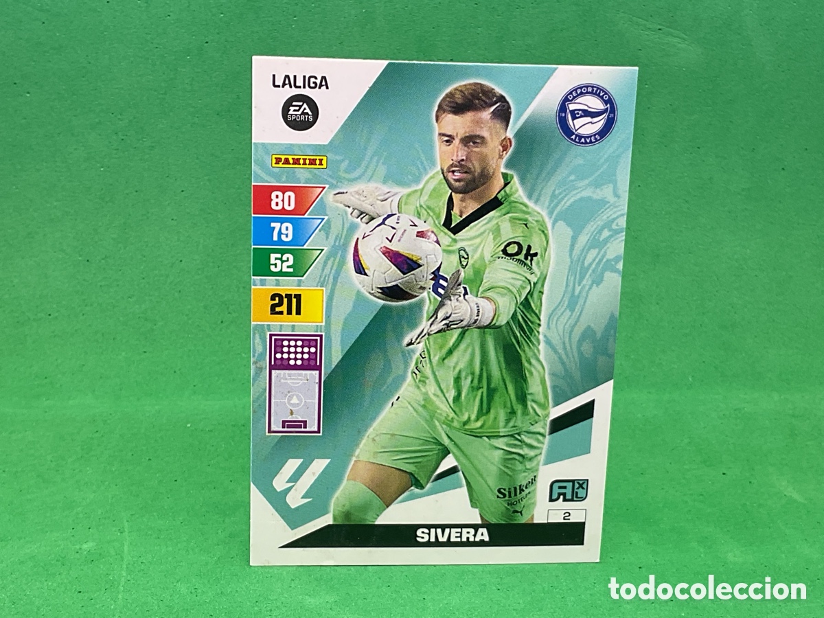 Cromos de f&uacute;tbol: N&ordm; 2. SIVERA . D.ALAVES LA LIGA 2023/2024. ADRENALYN XL TRADING CARD GAME. PANINI.