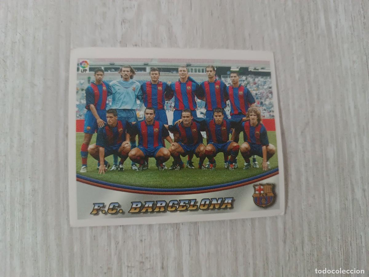 Cromos de f&uacute;tbol: F.C. BARCELONA ALINEACI&Oacute;N LA RAZ&Oacute;N LIGA ESTE 2003 2004 03 04. NUNCA PEGADO