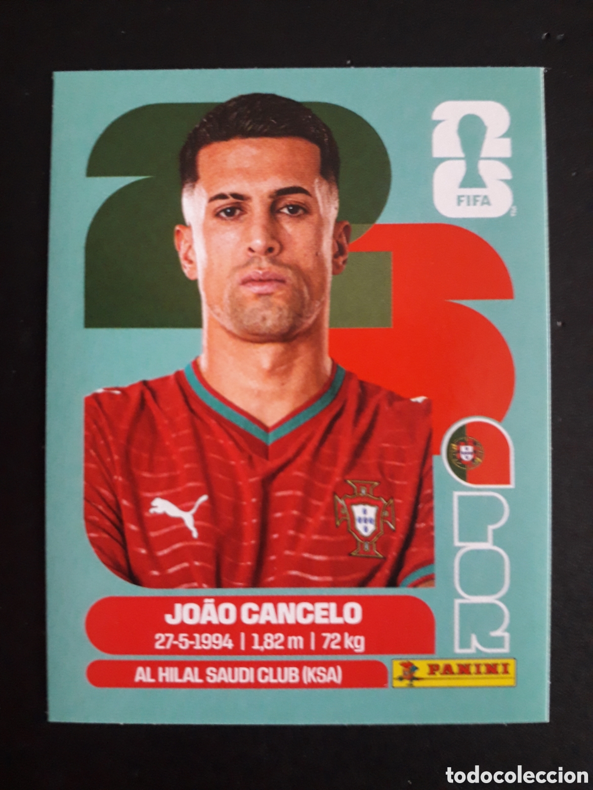 Cromos de f&uacute;tbol: JO&Atilde;O CANCELO PORTUGAL POR 5 MUNDIAL F&Uacute;TBOL 2026 FIFA WORLD CUP PANINI SIN PEGAR PEDIDO M&Iacute;NIMO 3&euro;