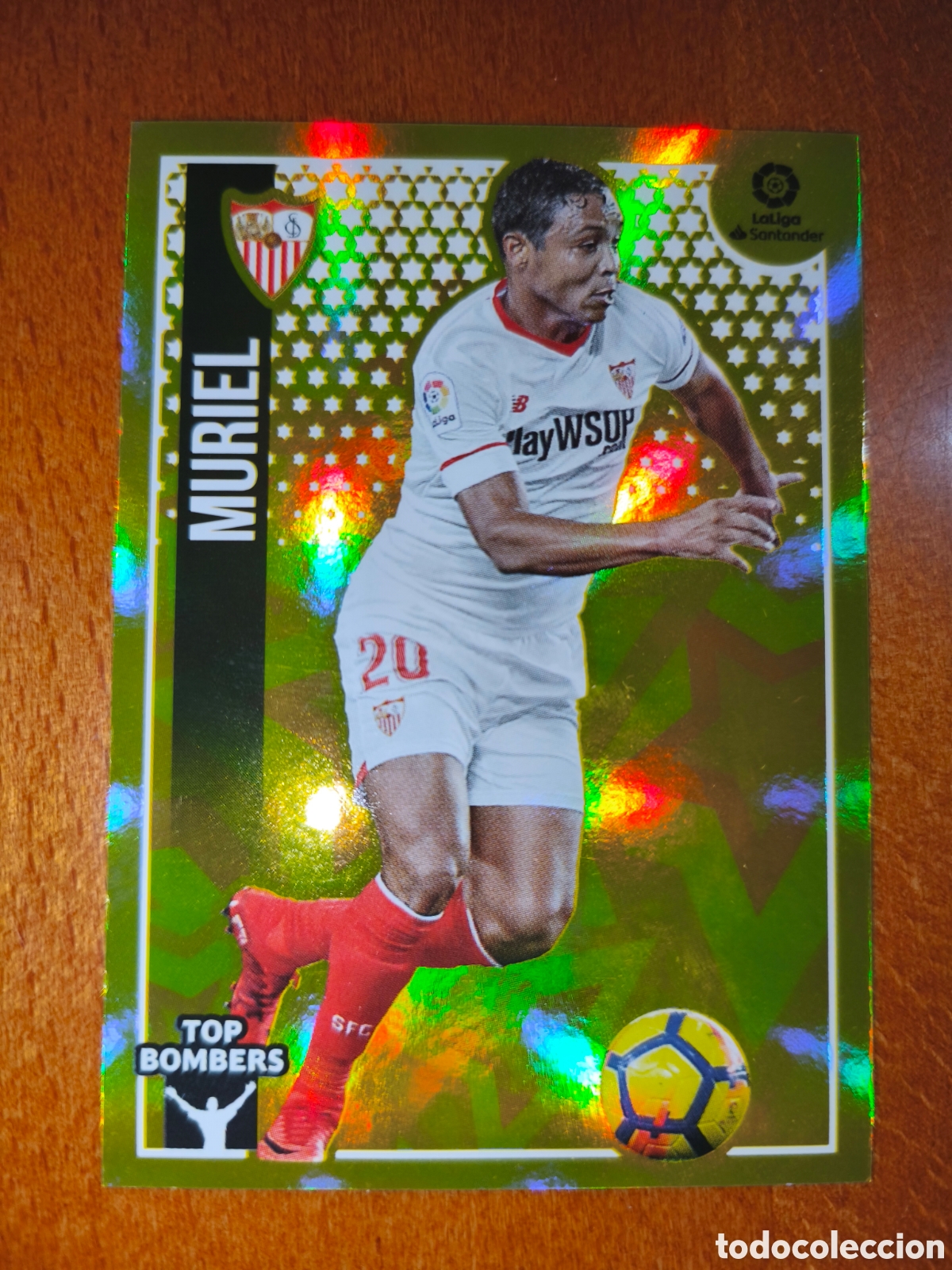 Cromos de f&uacute;tbol: Muriel TOP BOMBERS n&deg;17 liga este 18/19 Sevilla