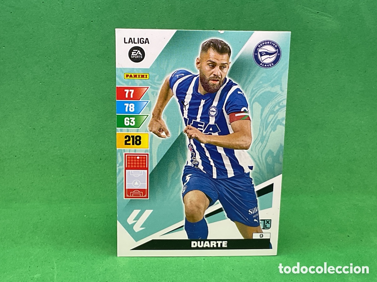 Cromos de f&uacute;tbol: N&ordm; 9. DUARTE . D.ALAVES LA LIGA 2023/2024. ADRENALYN XL TRADING CARD GAME. PANINI.