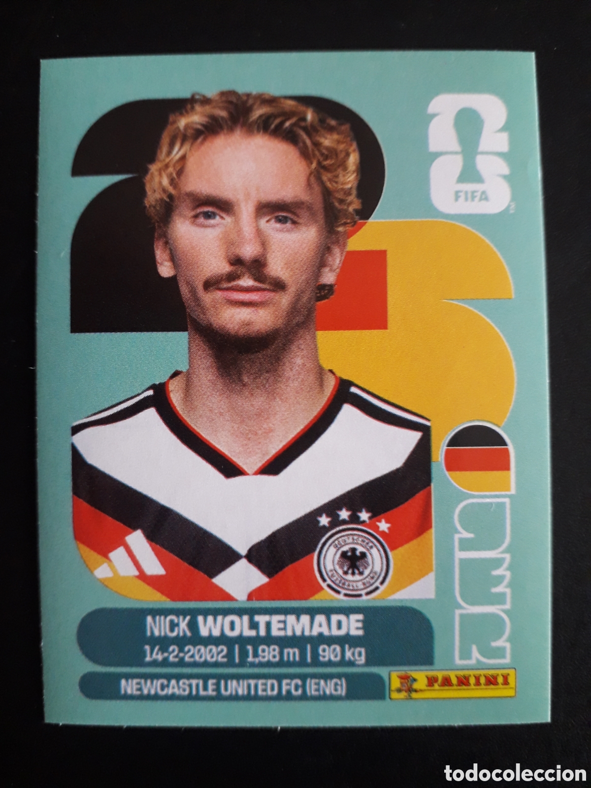 Cromos de f&uacute;tbol: WOLTEMADE ALEMANIA GER 20 MUNDIAL F&Uacute;TBOL 2026 FIFA WORLD CUP PANINI SIN PEGAR PEDIDO M&Iacute;NIMO 3&euro;
