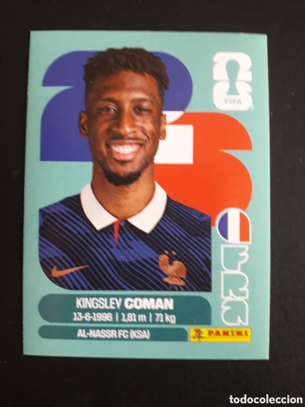 Cromos de f&uacute;tbol: COMAN FRANCIA FRA 18 MUNDIAL F&Uacute;TBOL 2026 FIFA WORLD CUP PANINI SIN PEGAR PEDIDO M&Iacute;NIMO 3&euro;