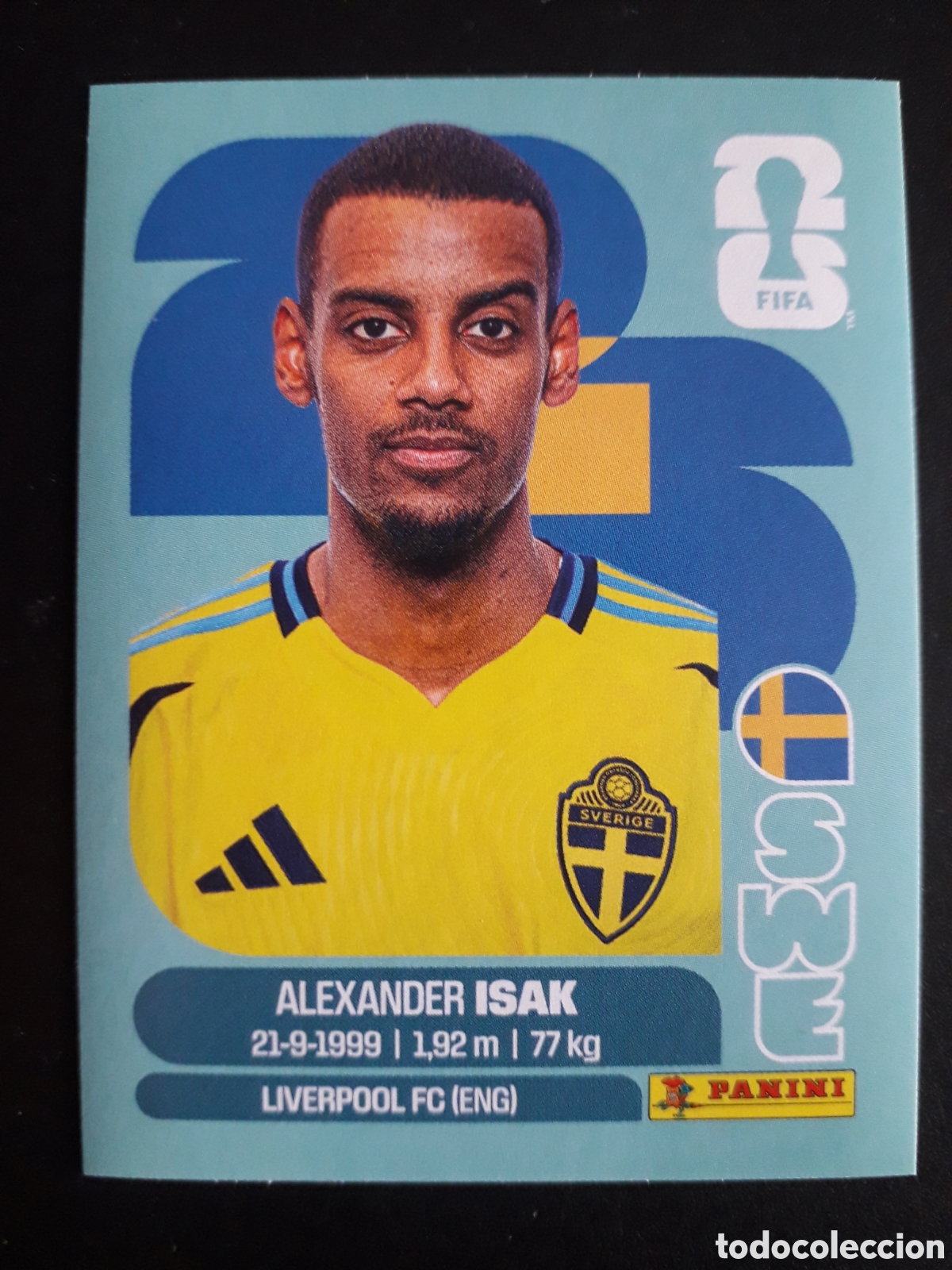 Cromos de f&uacute;tbol: ISAK SUECIA SWE 19 MUNDIAL F&Uacute;TBOL 2026 FIFA WORLD CUP PANINI SIN PEGAR PEDIDO M&Iacute;NIMO 3&euro;