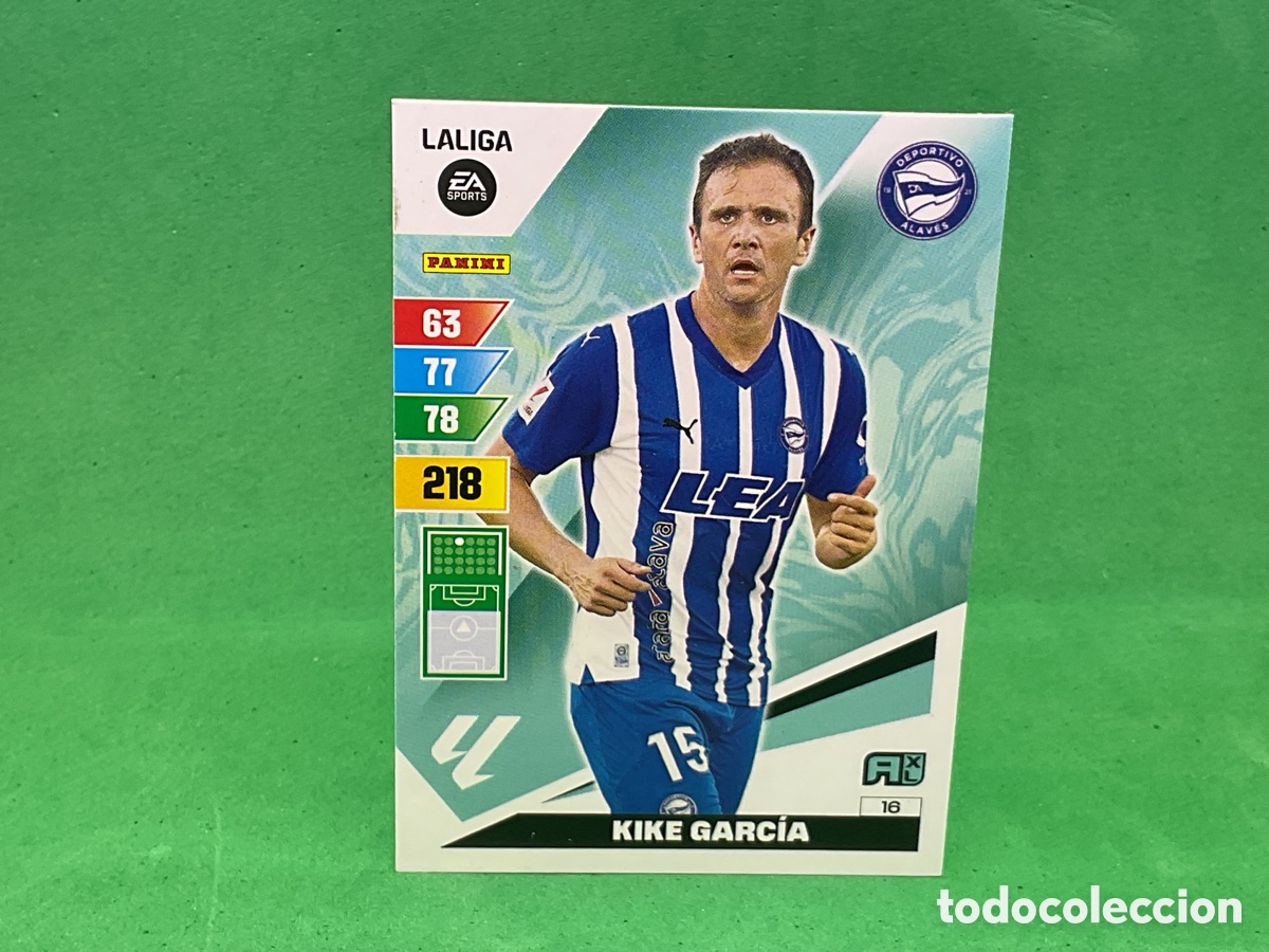 Cromos de f&uacute;tbol: N&ordm; 16. KIKE GARCIA . D.ALAVES LA LIGA 2023/2024. ADRENALYN XL TRADING CARD GAME. PANINI.