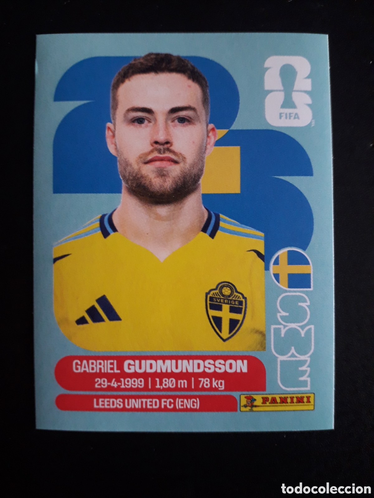 Cromos de f&uacute;tbol: GUDMUNDSSON SUECIA SWE 4 MUNDIAL F&Uacute;TBOL 2026 FIFA WORLD CUP PANINI SIN PEGAR PEDIDO M&Iacute;NIMO 3&euro;.