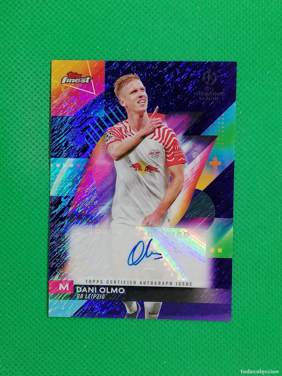 Cromos de f&uacute;tbol: DANI OLMO LEIPZIG AUTOGRAFO AUTO FIRMA /199 ⚽ TOPPS CHROME 24 25 2024 2025 ⚽