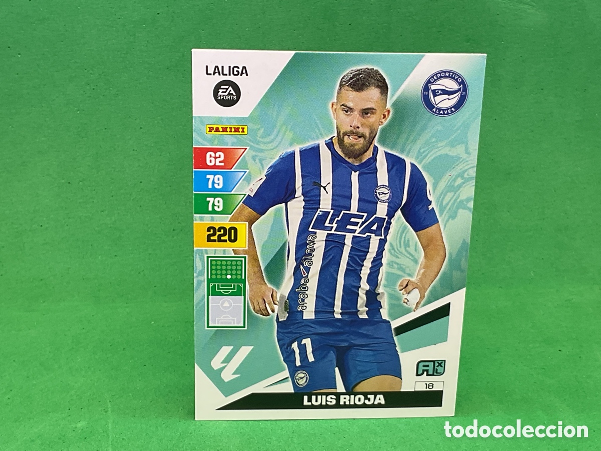 Cromos de f&uacute;tbol: N&ordm; 18 LUIS RIOJA . D.ALAVES LA LIGA 2023/2024. ADRENALYN XL TRADING CARD GAME. PANINI.