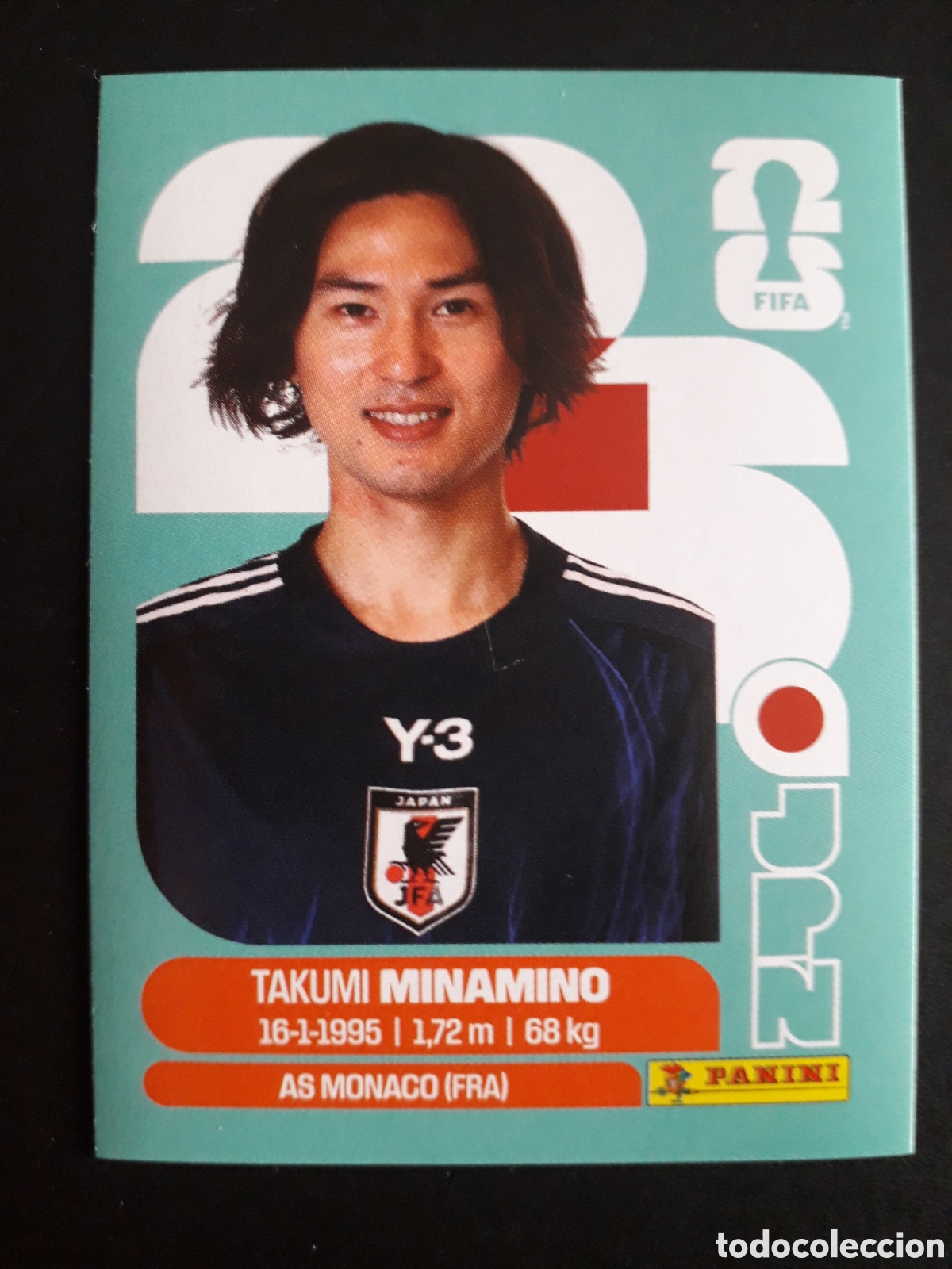 Cromos de f&uacute;tbol: MINAMINO JAP&Oacute;N JPN 16 MUNDIAL F&Uacute;TBOL 2026 FIFA WORLD CUP PANINI SIN PEGAR PEDIDO M&Iacute;NIMO 3&euro;