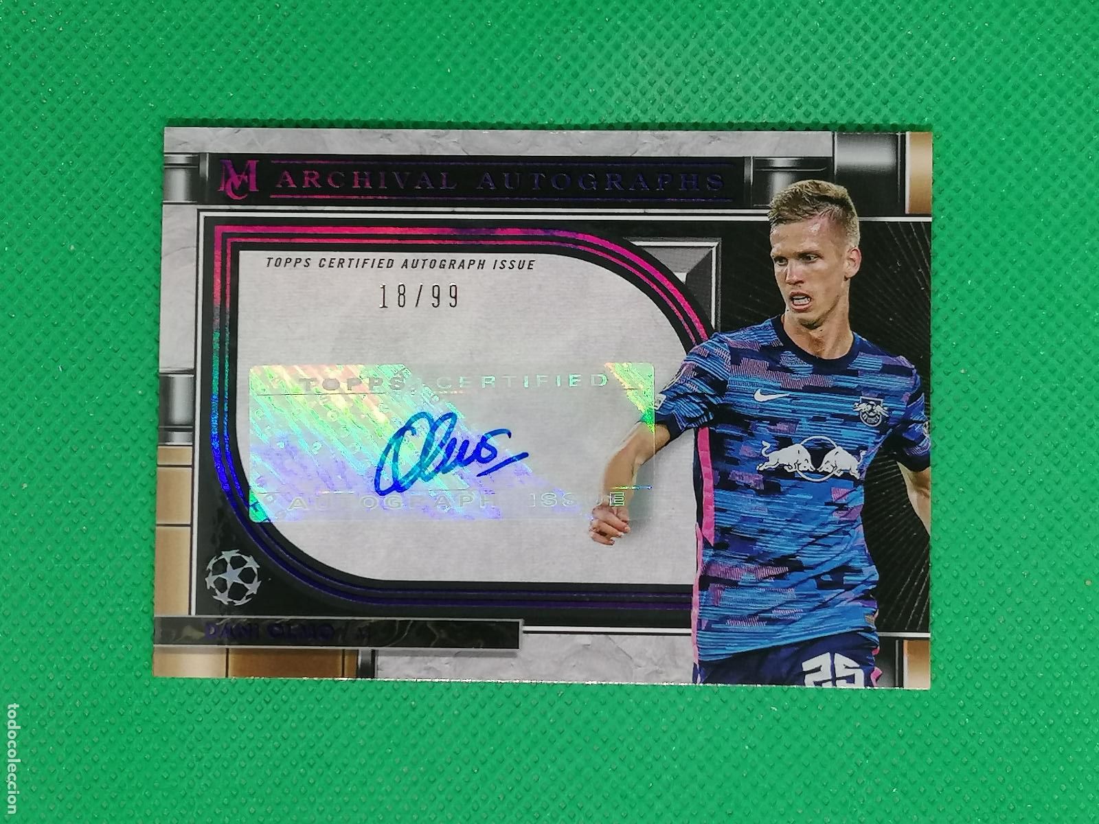 Cromos de f&uacute;tbol: DANI OLMO LEIPZIG AUTOGRAFO AUTO FIRMA /99 ⚽ TOPPS MUSEUM 21 22 2021 2022 ⚽