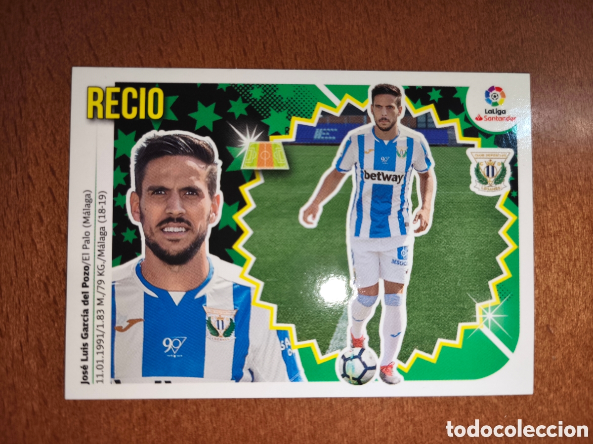 Cromos de Futebol: Recio Coloca n&deg;10Bis/2 Liga este 18/19 Legan&eacute;s