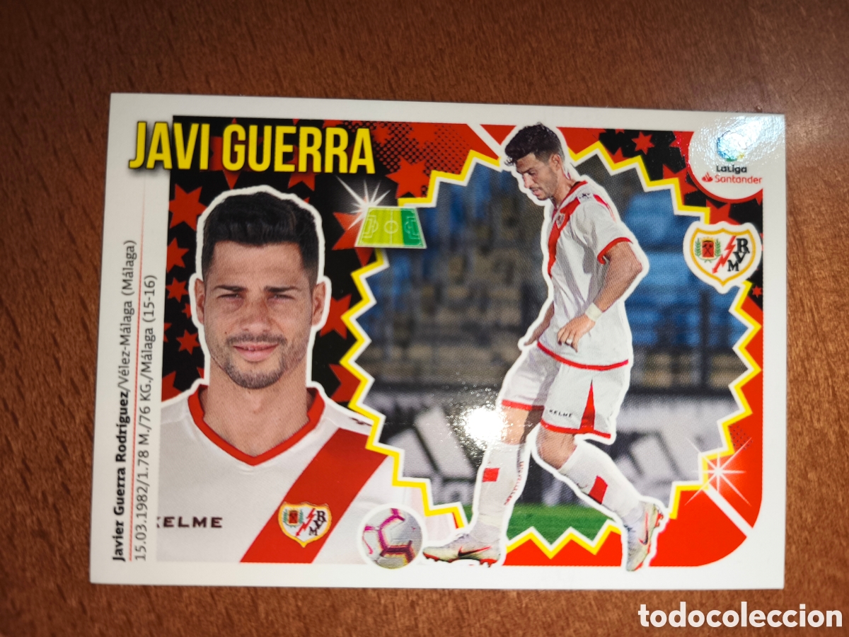 Cromos de Futebol: Javi Guerra n&deg;16B liga este 18/19 Rayo Vallecano