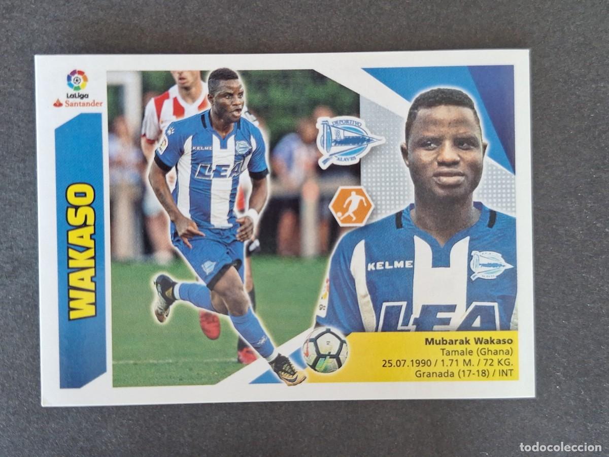 Cromos de Futebol: L3 WAKASO DEPORTIVO ALAVES FICHAJE 20 LIGA ESTE 2017 2018 17 18 NUNCA PEGADO SIN PEGAR