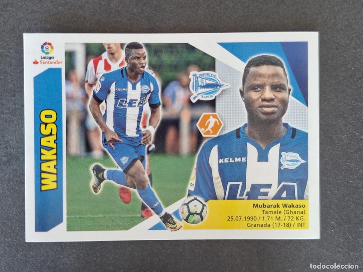 Cromos de Futebol: L3 WAKASO DEPORTIVO ALAVES FICHAJE 20 LIGA ESTE 2017 2018 17 18 NUNCA PEGADO SIN PEGAR