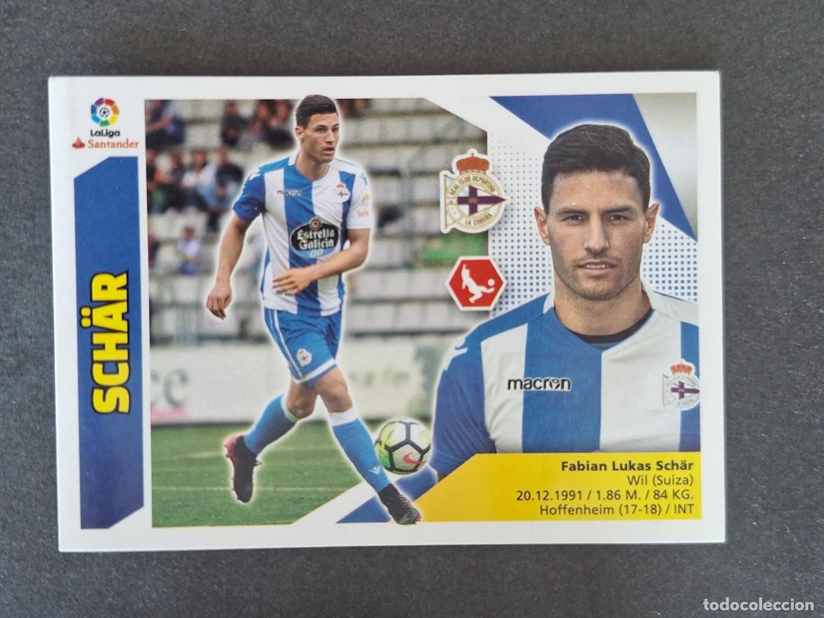 Cromos de f&uacute;tbol: L3 SCH&Auml;R DEPORTIVO DE LA CORU&Ntilde;A FICHAJE 27 LIGA ESTE 2017 2018 17 18 NUNCA PEGADO SIN PEGAR