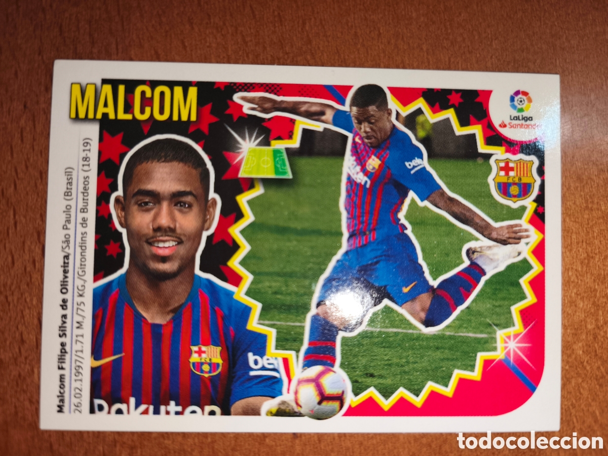 Cromos de f&uacute;tbol: Malcom fichaje n&deg;17 liga este 18/19 Barcelona