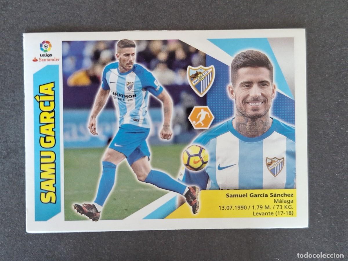 Cromos de f&uacute;tbol: L3 SAMU GARCIA MALAGA C. F. MERCADO INVIERNO LIGA ESTE 2017 2018 17 18 NUNCA PEGADO SIN PEGAR