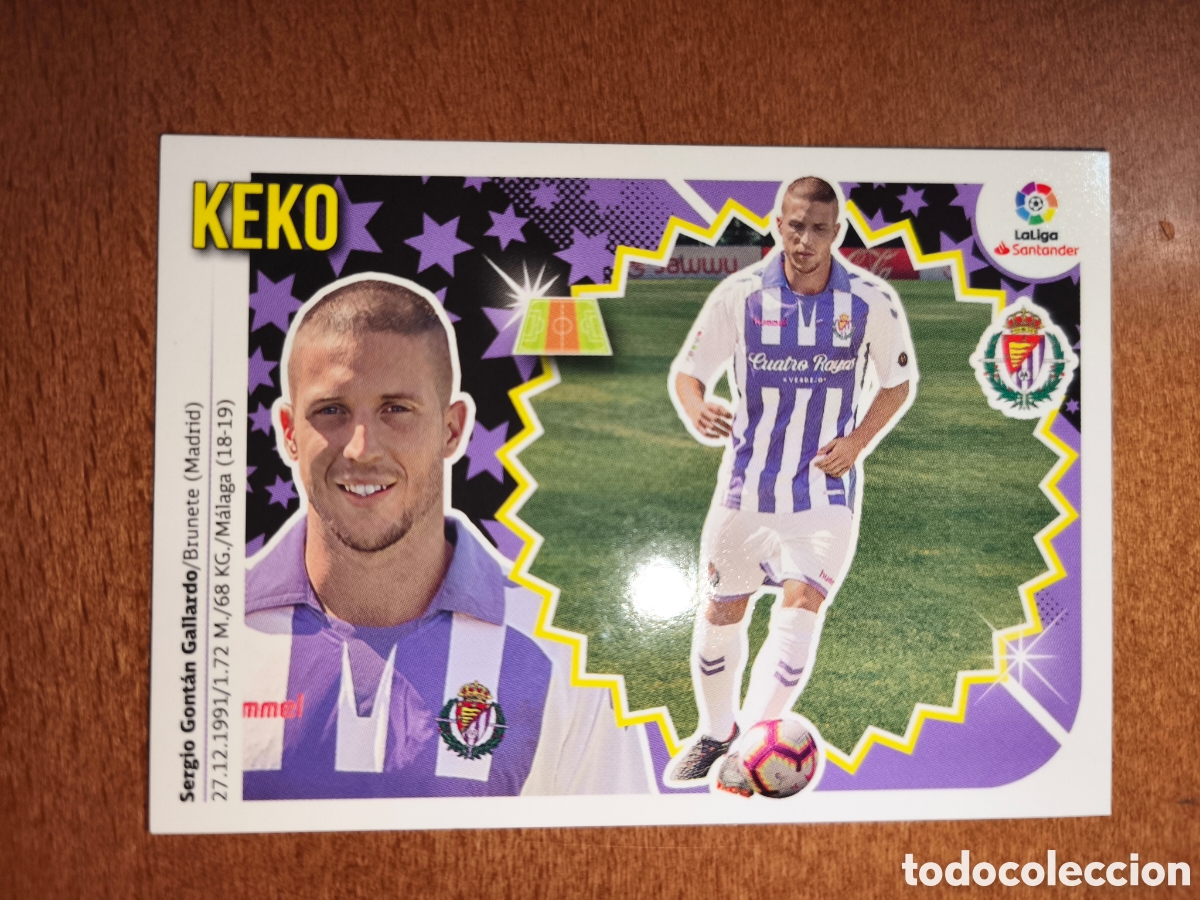 Cromos de f&uacute;tbol: Keko fichaje n&deg;24 liga este 18/19 Real Valladolid