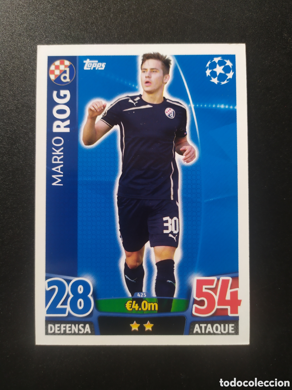 Cromos de f&uacute;tbol: UEFA Champions match attax topps 2015 2016 15 16 Rog n&deg; 425 Dinamo Zagreb