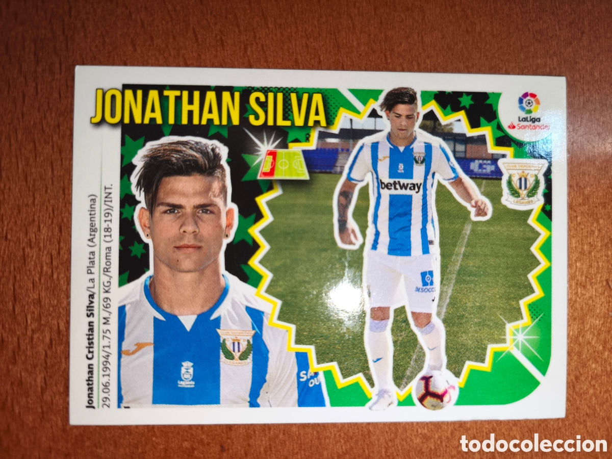 Cromos de f&uacute;tbol: Jonathan Silva fichaje n&deg;32 liga este 18/19 Legan&eacute;s