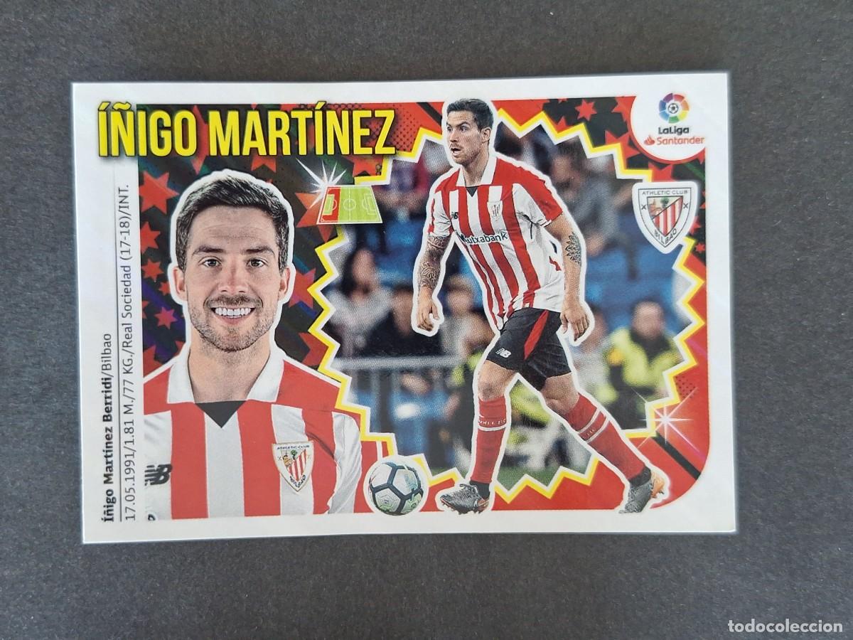 Cromos de f&uacute;tbol: L1 I&Ntilde;IGO MARTINEZ ATHLETIC CLUB DE BILBAO LIGA ESTE 2018 2019 18 19 NUNCA PEGADO SIN PEGAR