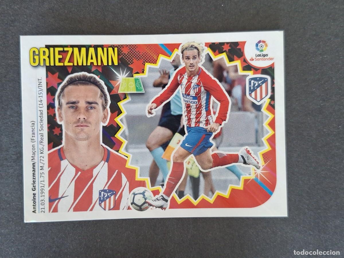 Cromos de f&uacute;tbol: L1 GRIEZMANN ATLETICO DE MADRID LIGA ESTE 2018 2019 18 19 NUNCA PEGADO SIN PEGAR