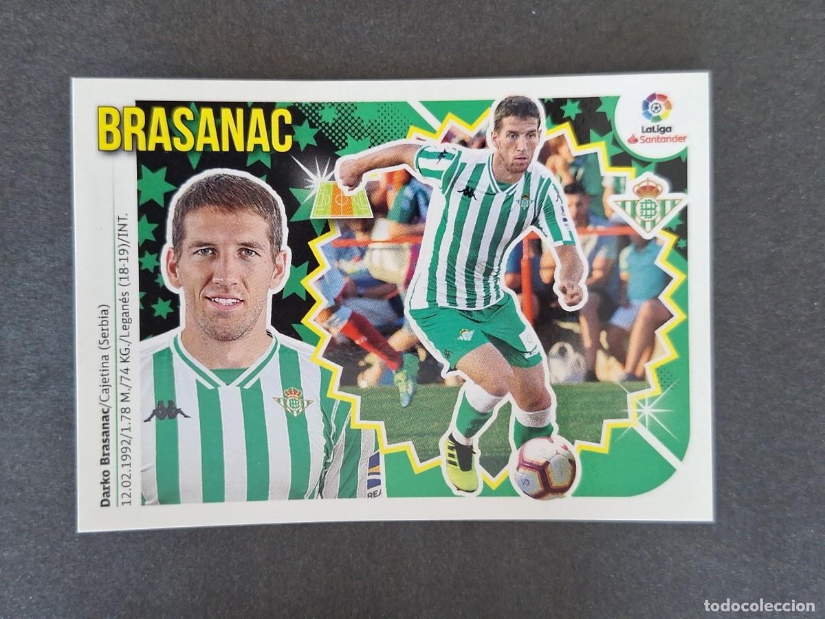 Cromos de f&uacute;tbol: L1 BRASANAC REAL BETIS BALOMPIE LIGA ESTE 2018 2019 18 19 NUNCA PEGADO SIN PEGAR