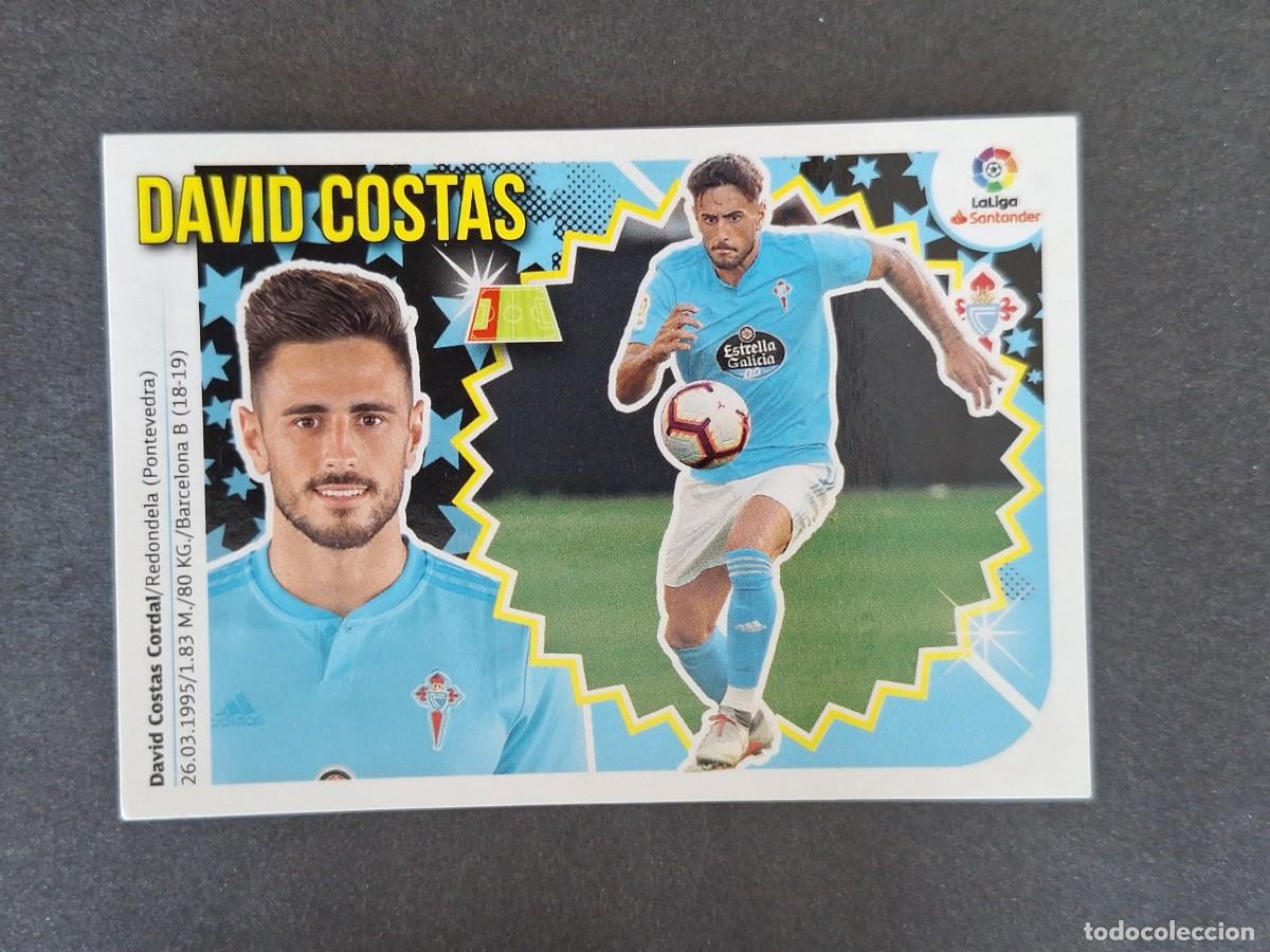 Cromos de f&uacute;tbol: L1 DAVID COSTAS CELTA DE VIGO LIGA ESTE 2018 2019 18 19 NUNCA PEGADO SIN PEGAR