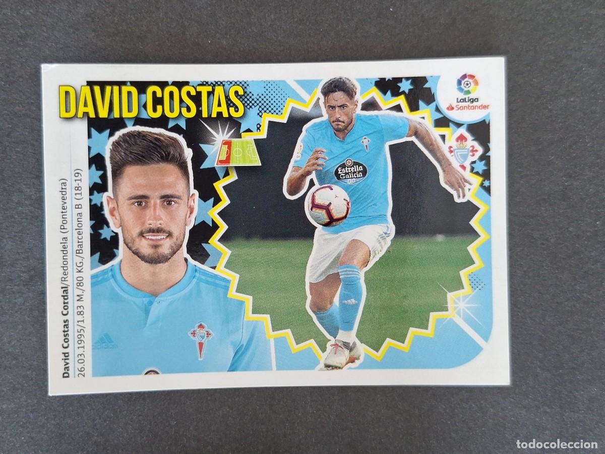 Cromos de f&uacute;tbol: L1 DAVID COSTAS CELTA DE VIGO LIGA ESTE 2018 2019 18 19 NUNCA PEGADO SIN PEGAR