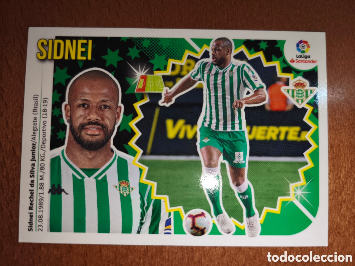 Cromos de f&uacute;tbol: Sidnei fichaje n&deg;36 liga este 18/19 Real Betis