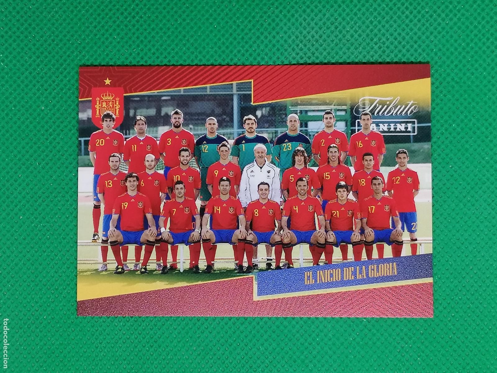 Cromos de f&uacute;tbol: 32 EL INICIO DE LA GLORIA 2010 ⚽PANINI TRIBUTO SELECCION ESPA&Ntilde;OLA ESPA&Ntilde;A CARD 26 2026⚽