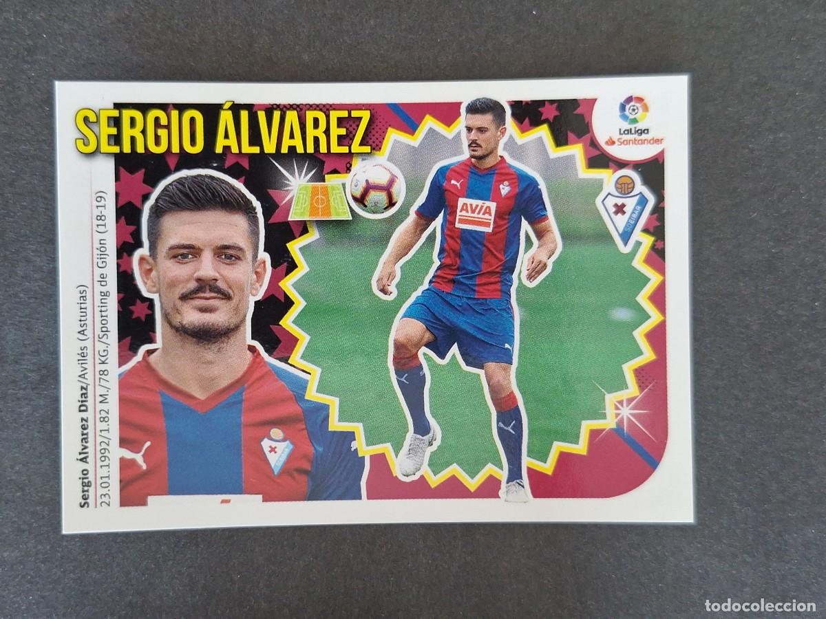 Cromos de f&uacute;tbol: L1 SERGIO ALVAREZ S. D. EIBAR LIGA ESTE 2018 2019 18 19 NUNCA PEGADO SIN PEGAR