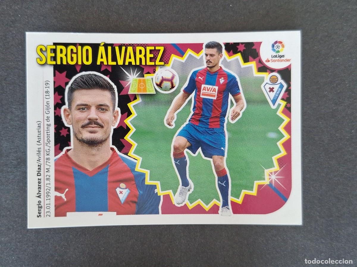 Cromos de f&uacute;tbol: L1 SERGIO ALVAREZ S. D. EIBAR LIGA ESTE 2018 2019 18 19 NUNCA PEGADO SIN PEGAR