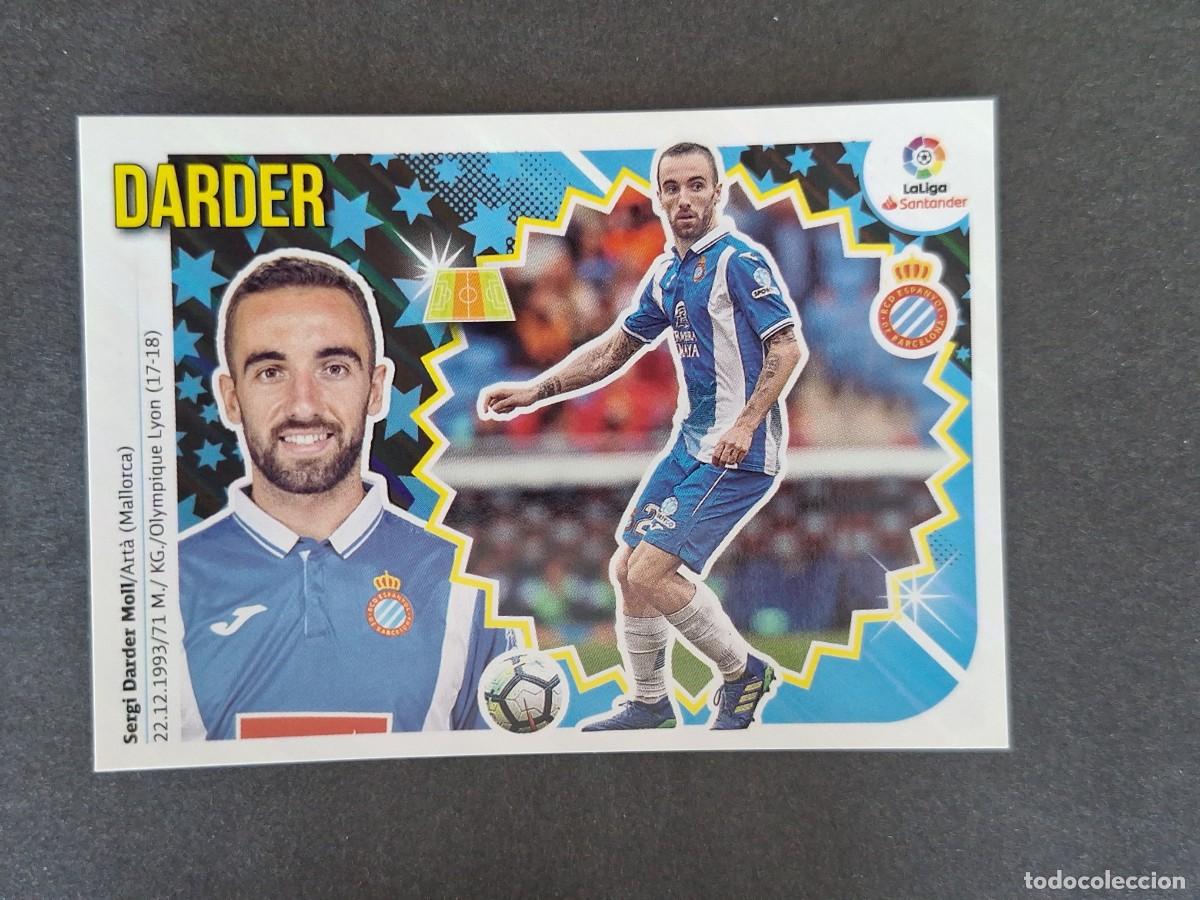 Cromos de f&uacute;tbol: L1 DARDER R. C. D. ESPA&Ntilde;OL LIGA ESTE 2018 2019 18 19 NUNCA PEGADO SIN PEGAR