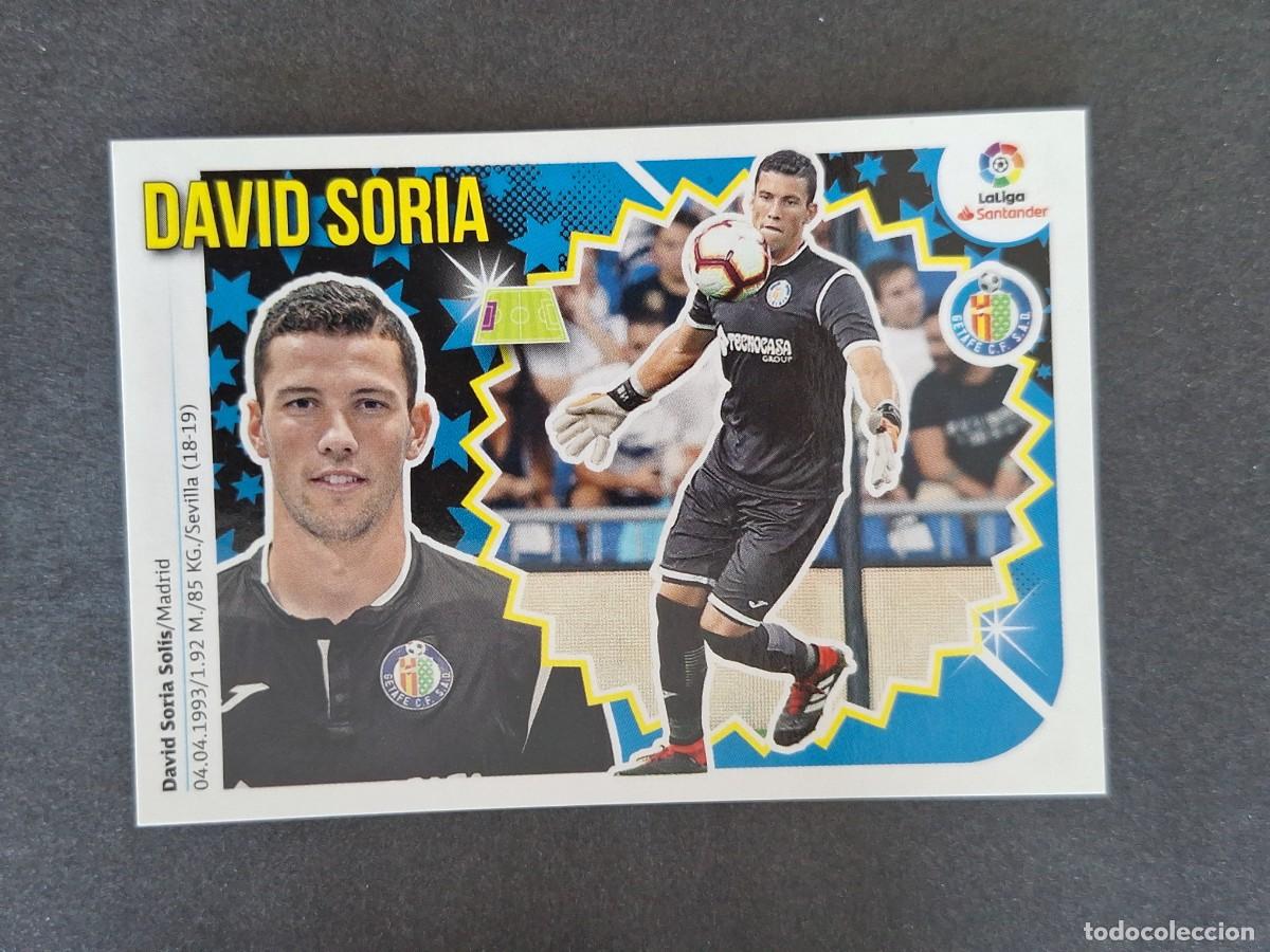 Cromos de f&uacute;tbol: L1 DAVID SORIA GETAFE C. F. LIGA ESTE 2018 2019 18 19 NUNCA PEGADO SIN PEGAR
