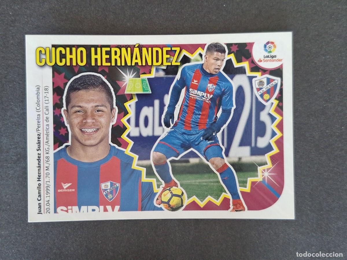 Cromos de f&uacute;tbol: L1 CUCHO HERNANDEZ S. D. HUESCA LIGA ESTE 2018 2019 18 19 NUNCA PEGADO SIN PEGAR