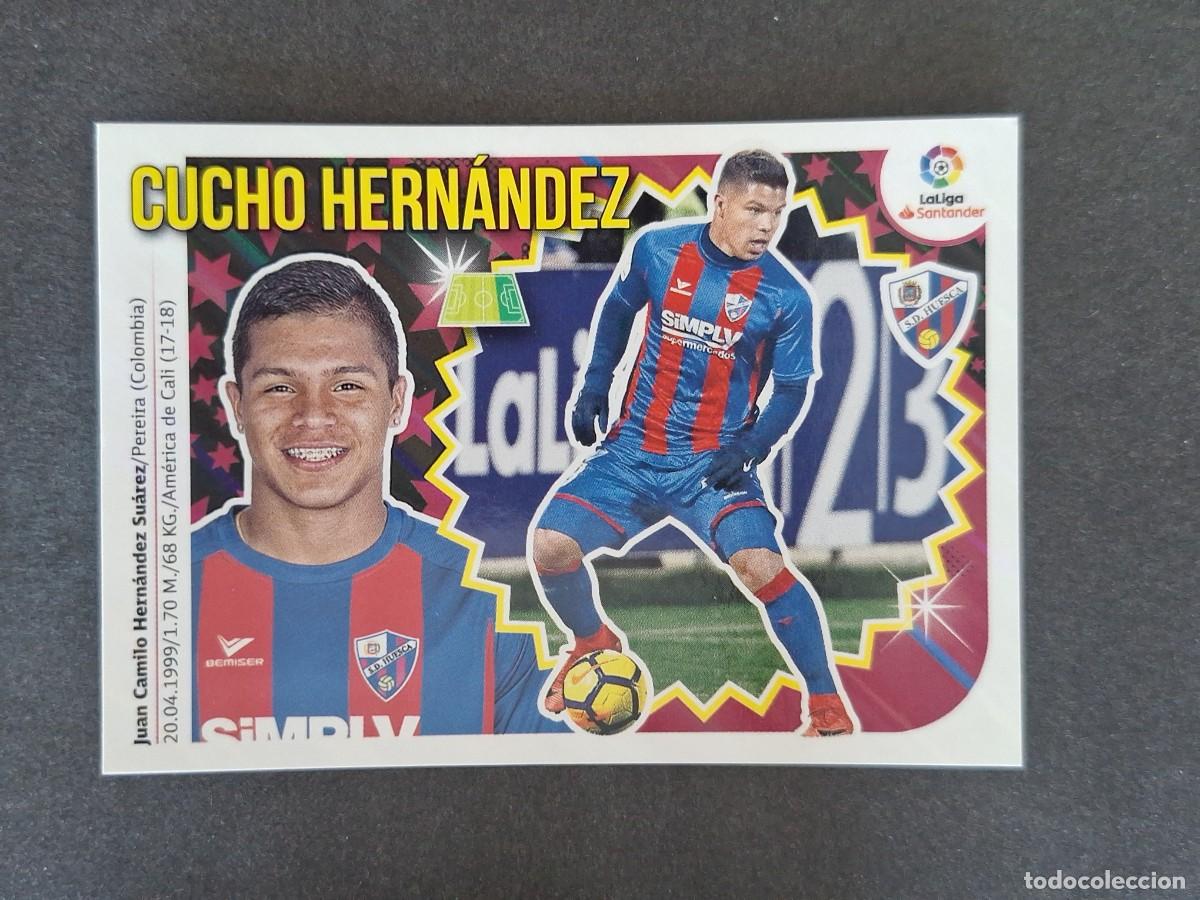 Cromos de f&uacute;tbol: L1 CUCHO HERNANDEZ S. D. HUESCA LIGA ESTE 2018 2019 18 19 NUNCA PEGADO SIN PEGAR