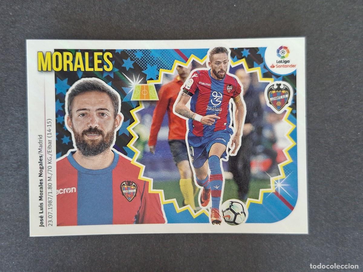 Cromos de f&uacute;tbol: L1 MORALES LEVANTE U. D. LIGA ESTE 2018 2019 18 19 NUNCA PEGADO SIN PEGAR