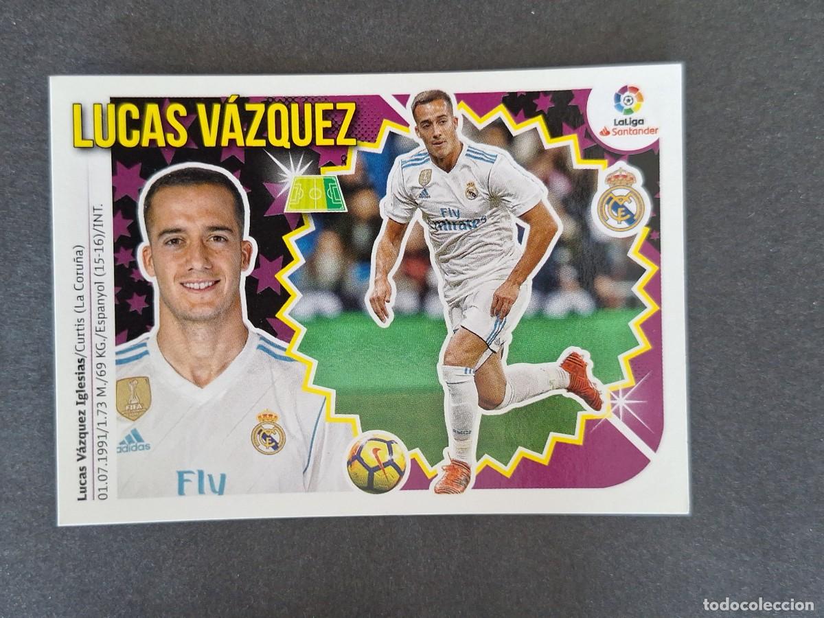 Cromos de f&uacute;tbol: L1 LUCAS VAZQUEZ REAL MADRID LIGA ESTE 2018 2019 18 19 NUNCA PEGADO SIN PEGAR