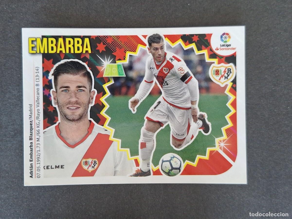 Cromos de f&uacute;tbol: L1 EMBARBA RAYO VALLECANO LIGA ESTE 2018 2019 18 19 NUNCA PEGADO SIN PEGAR